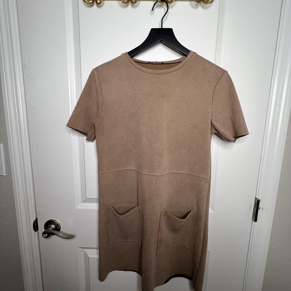 Faux suede Zara dress